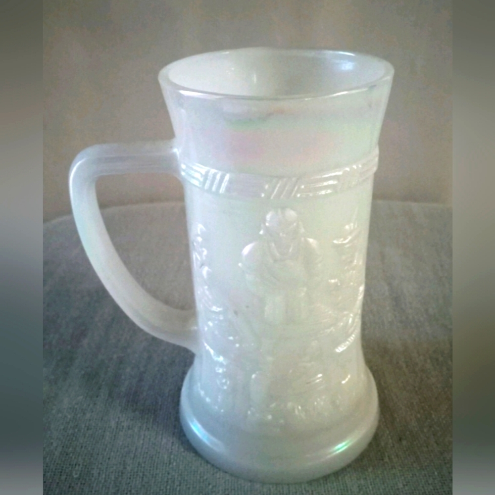 Iridescent Vintage Federal Glass Beer Stein